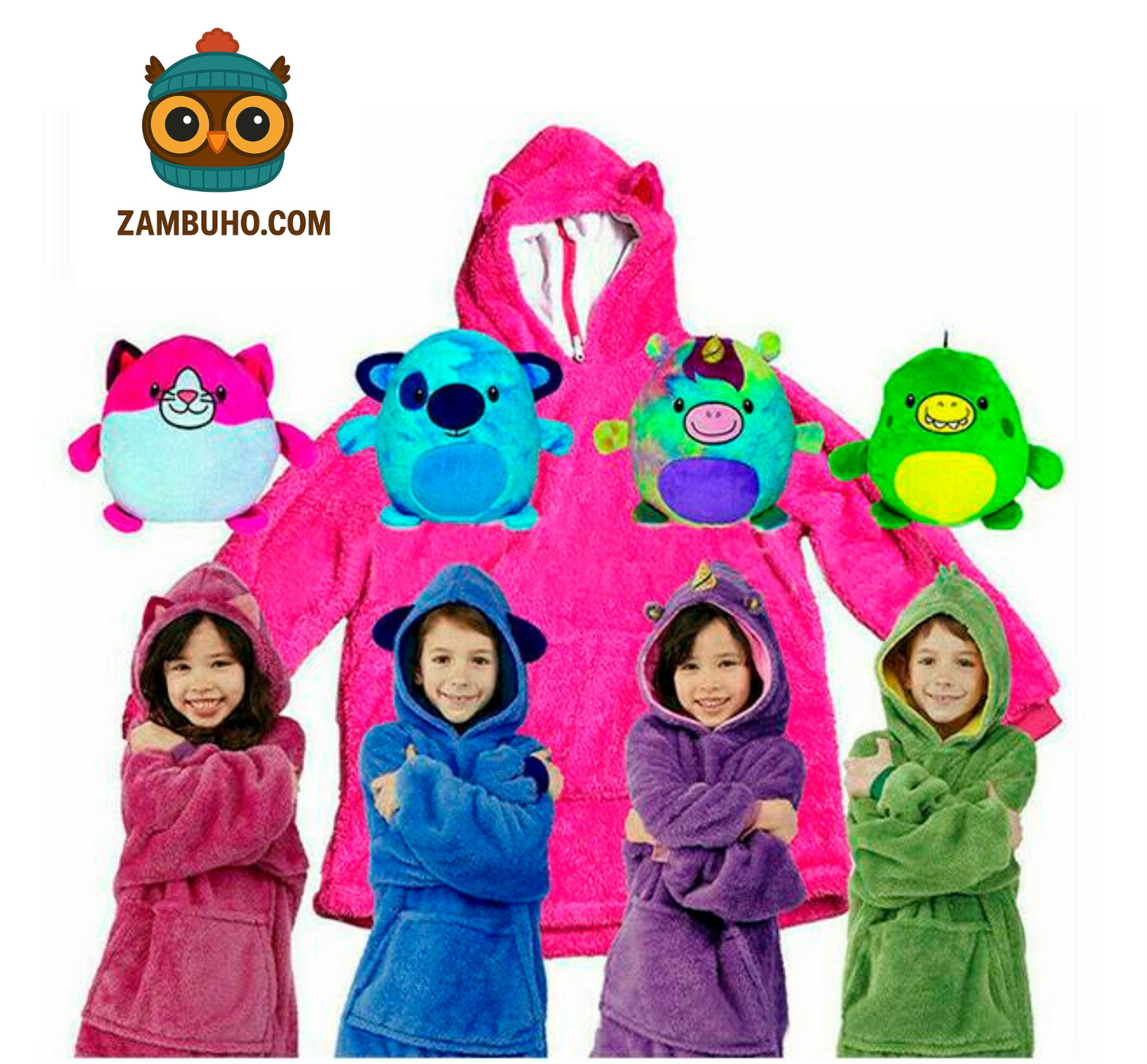 Poleron Peluche para niños - CozyPal®